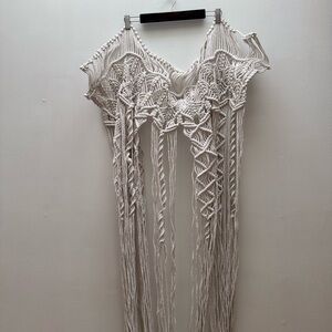 Lush Decor - Heavy Cotton Macrame Bohemian Panel